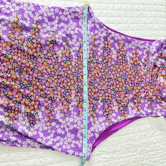 AFRM I Bloom With Grace XL Sleeveless Halter Midi Dress Polyester Spandex Floral - Picture 9 of 11